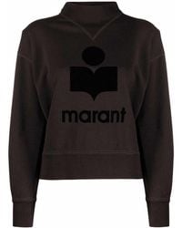 Isabel Marant - Moby Sweatshirt With Logo And High Neck - Lyst