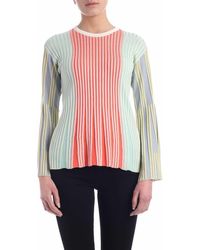 KENZO - Rayon And Cotton Multicolor Sweater - Lyst