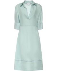 Genny - Linen Midi Dress - Lyst