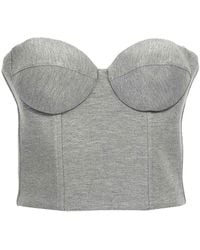 GIUSEPPE DI MORABITO - Top Cropped Bustier - Lyst