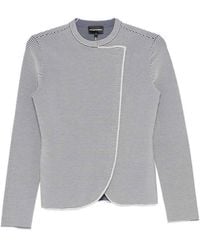 Emporio Armani - Striped Blazer Jacket - Lyst