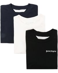 Palm Angels - Classic Embroidered-logo T-shirt - Lyst