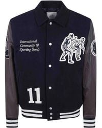 Les Deux - Basket Varsity Wool Jacket - Lyst