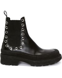 Alexander McQueen - Tread Leather Boots - Lyst