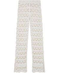 Alanui - Lagoon Romance Cotton Trousers - Lyst