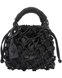 Kurt Geiger - Small Macrame Crystal Handbag - Lyst