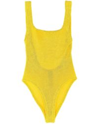 Hunza G - Square Neck One-Piece Swimsuit - Lyst
