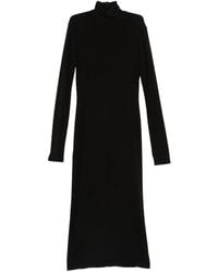Norma Kamali - Turtle-Neck Midi Dress - Lyst