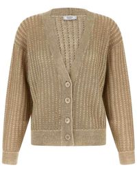 Peserico - Waffle Lamã Cardigan - Lyst