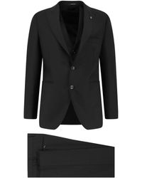 Tagliatore - Virgin Wool Suit With Waistcoat - Lyst