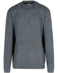 Laneus - Wool Blend Sweater - Lyst