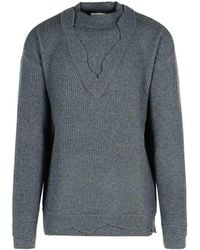 Laneus - Wool Blend Sweater - Lyst