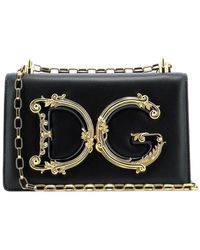 Dolce & Gabbana - Dg Girls Nappa Leather Shoulder Bag - Lyst