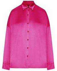 Dries Van Noten - Satin-Effect Silk Shirt - Lyst