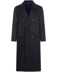 Kiton - Double Breasted Cashmere Coat - Lyst