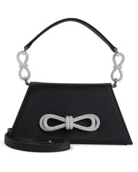 Mach & Mach - Samatha Double Bow Satin Shoulder Bag - Lyst