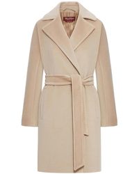 Max Mara - Scire Beaver Wool Robe Coat - Lyst