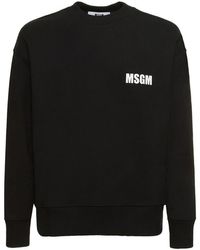 MSGM - Never Look Sweatshirt - Lyst