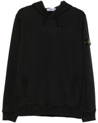 Stone Island - Cotton Hoodie With Logo Patch - Lyst