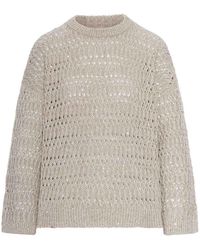 Brunello Cucinelli - Crew Neck Sweater - Lyst