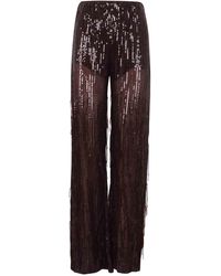 FEDERICA TOSI - Sequined Trousers With Fringe - Lyst
