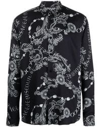 Versace - Chain Couture Long-sleeve Shirt - Lyst