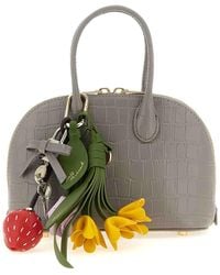 Self-Portrait - Croc Leather Mini Toast Handbag - Lyst