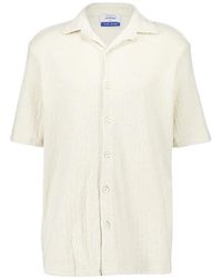 Off-White c/o Virgil Abloh - Off_White Cream Terry Bowling Shirt - Lyst