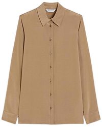 Max Mara - Stretch Silk Cady Shirt - Lyst