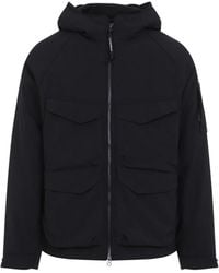 C.P. Company - Cp Company Shell Padded Hooded Lens Jacket - Lyst