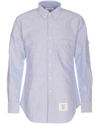 Thom Browne - Light Classic Shirt With Frotnal Buttons - Lyst
