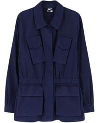 Aspesi - Cotton Jacket With Lived Effect - Lyst