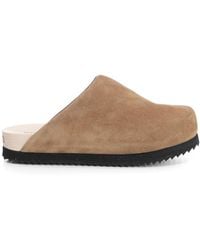 WUD - Suede Clogs - Lyst