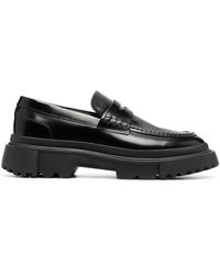 Hogan - H629 Leather Loafers - Lyst