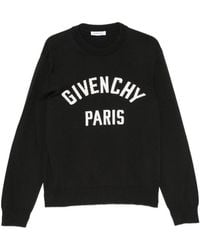Givenchy - Cotton Blend Crewneck Sweater - Lyst