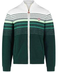 CASABLANCA - Cotton Blend Sporty Jacket With Zip - Lyst