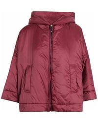 Max Mara - Rainproof Canvas Padded Jacket With Hood - Lyst