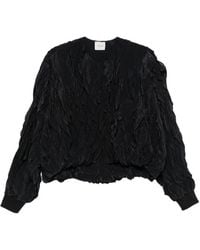Alysi - Ruffled Bomber Jacket - Lyst