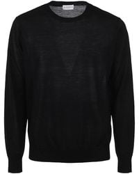 Ballantyne - Wool Crewneck Knitted Pullover - Lyst
