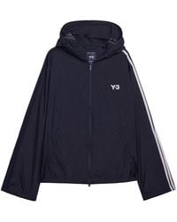 Y-3 - Felpa Con Zip Logo - Lyst