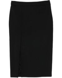 Dondup - Midi Skirt With Side Slit - Lyst
