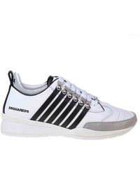 DSquared² - Legendary Sneakers In Black And Leather - Lyst