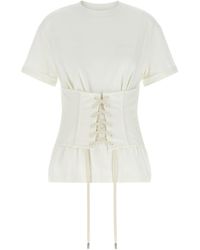 McQueen - Corset T-Shirt - Lyst