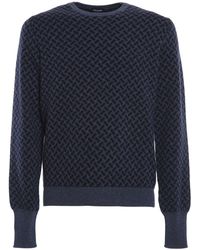 Drumohr - Biscuit Pattern Cashmere Jumper - Lyst