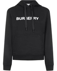 Burberry - Sweatshirt With Logo And Hood - Lyst