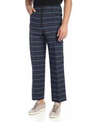 KENZO - Check Pattern Trousers Collaboration Mem - Lyst