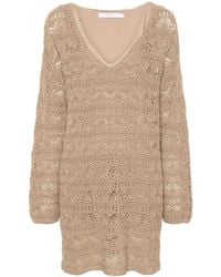 IRO - Crochet Cotton Short Dress - Lyst