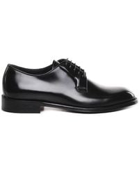 DSquared² - Leather Classic Shoes With Logo - Lyst