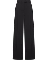 Sportmax - Oversized Stretch Wool Pants - Lyst