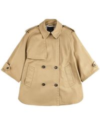 Fay - Short-Sleeve Double-Breasted Trench - Lyst